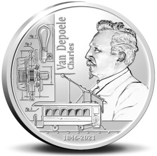 Grote foto belgi 5 euro 2021 charles van depoele verzamelen munten overige