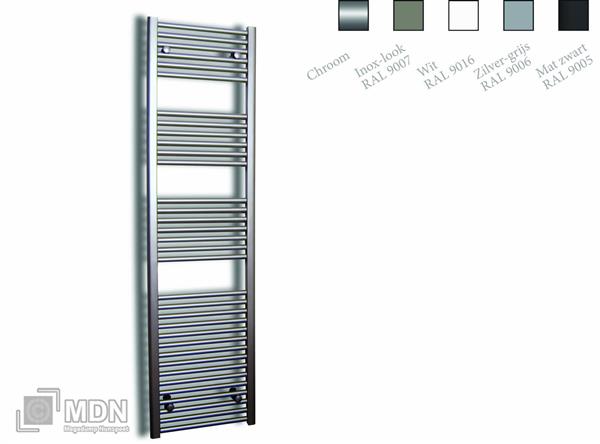 Grote foto sanicare electrische design radiator 172 x 45 cm. met thermostaat chroom doe het zelf en verbouw sanitair