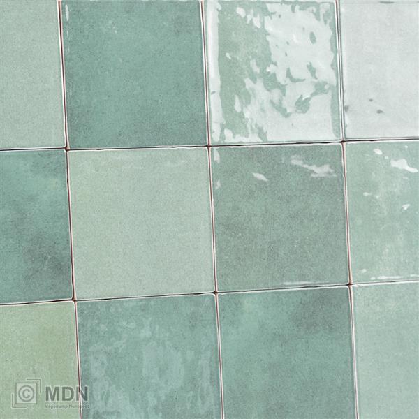 Grote foto zellige verde 10x10 turquoise mix wandtegels 0 76m doe het zelf en verbouw tegels