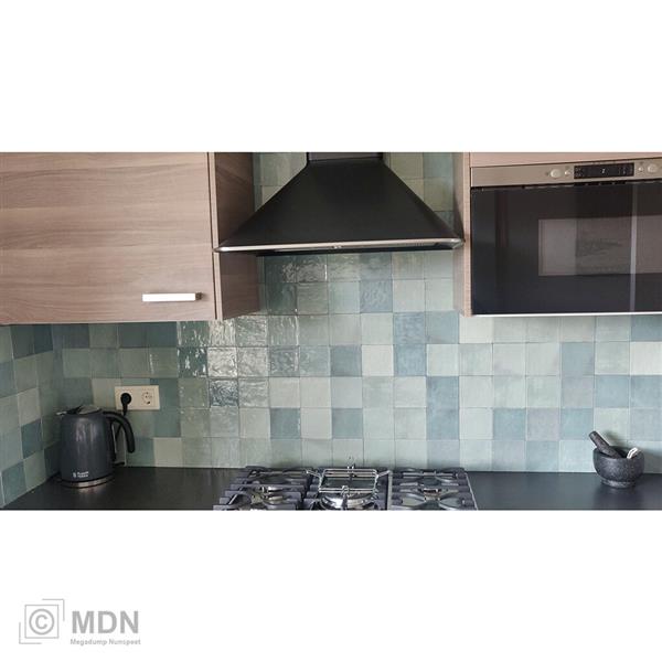 Grote foto zellige verde 10x10 turquoise mix wandtegels 0 76m doe het zelf en verbouw tegels