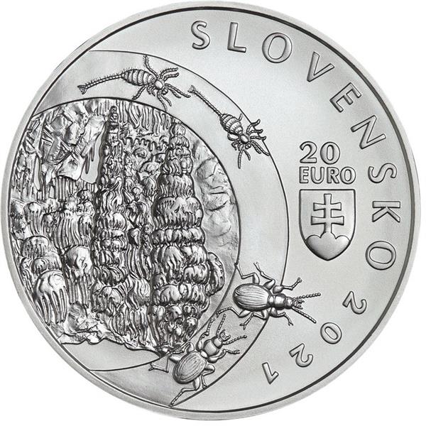 Grote foto slowakije 20 euro 2021 vrijheidsgrotten van demanovska verzamelen munten overige