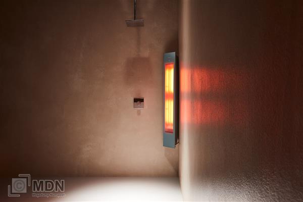 Grote foto sunshower square solo organic grey opbouw infrarood beauty en gezondheid zonnebanken