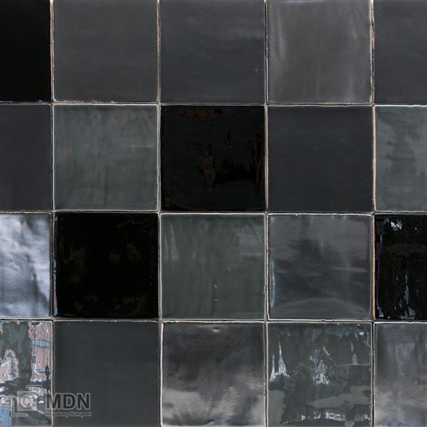 Grote foto handvormtegels 13x13 platinum black grey en black matte doe het zelf en verbouw tegels