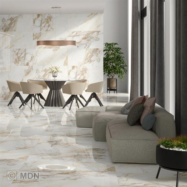 Grote foto carrara gold mat 60x120 cm marmer look tegels wit met gouden ader doe het zelf en verbouw tegels