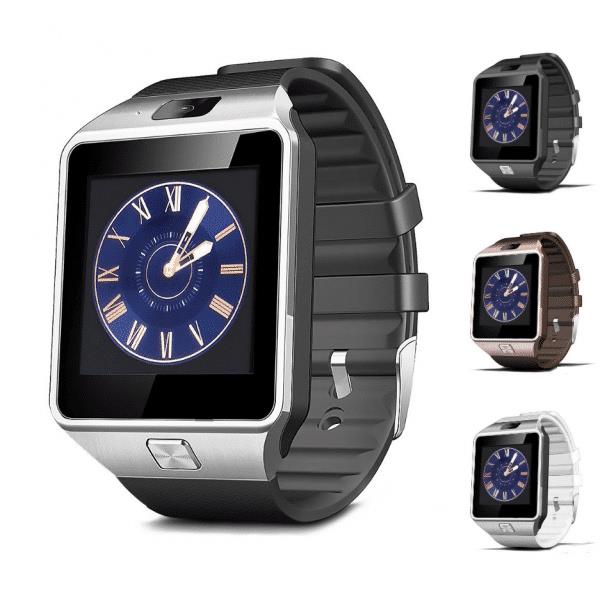 Grote foto smartwatch smart watch bluetooth sim horloge android ios 2 kleuren 2 kleding dames horloges