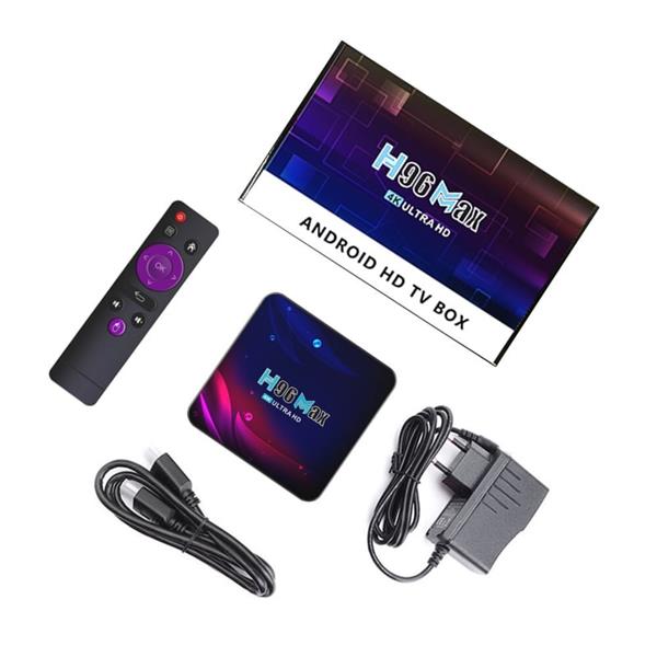 Grote foto mediaspeler android 12 4gb 32gb 5g smart tv iptv box 5g 4k h96 audio tv en foto algemeen
