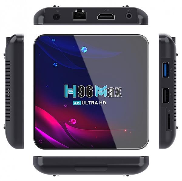 Grote foto mediaspeler android 12 4gb 32gb 5g smart tv iptv box 5g 4k h96 audio tv en foto algemeen
