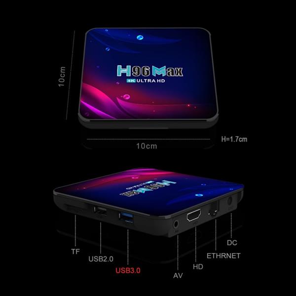 Grote foto mediaspeler android 12 4gb 32gb 5g smart tv iptv box 5g 4k h96 audio tv en foto algemeen