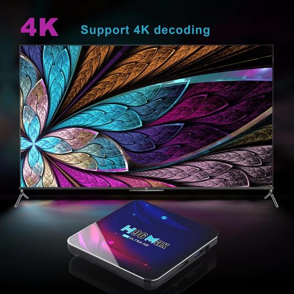 Grote foto mediaspeler android 12 4gb 32gb 5g smart tv iptv box 5g 4k h96 audio tv en foto algemeen