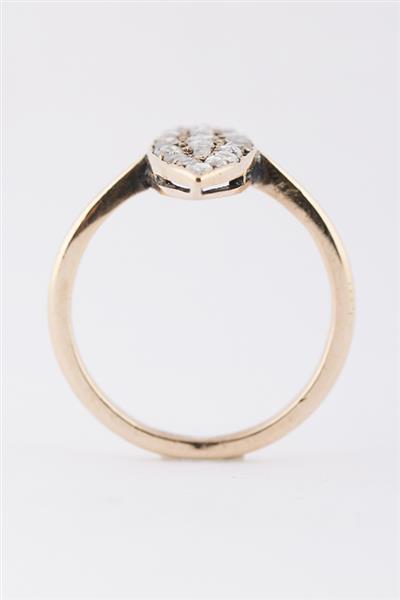 Grote foto gouden markies ring met diamanten sieraden tassen en uiterlijk ringen voor haar