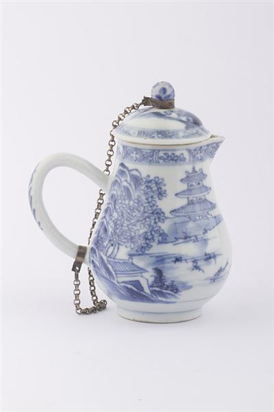 Grote foto chinees porseleinen thee kannnetje antiek en kunst glas en kristal