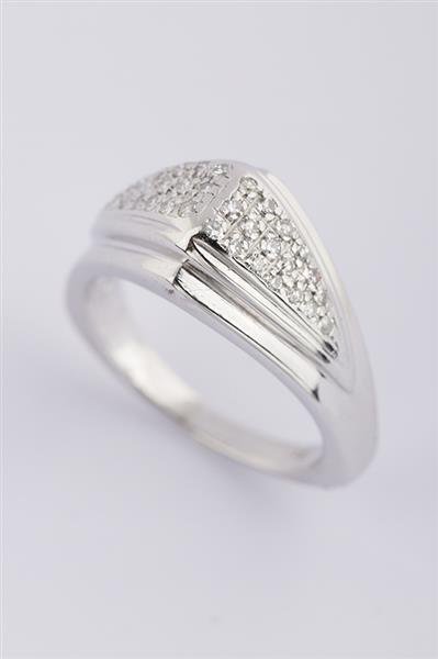 Grote foto wit gouden ring met diamant sieraden tassen en uiterlijk ringen voor haar