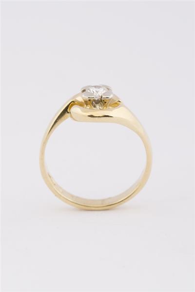 Grote foto gouden slag ring met briljant sieraden tassen en uiterlijk ringen voor haar
