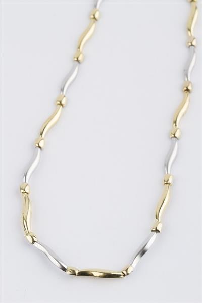 Grote foto wit geel gouden schakel collier sieraden tassen en uiterlijk kettingen