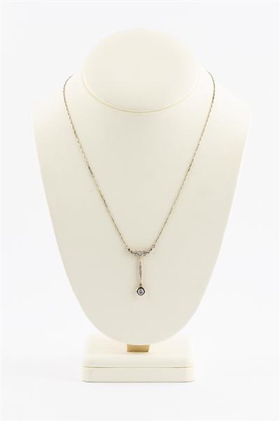 Grote foto gouden art nouveau collier met briljant en diamant sieraden tassen en uiterlijk kettingen