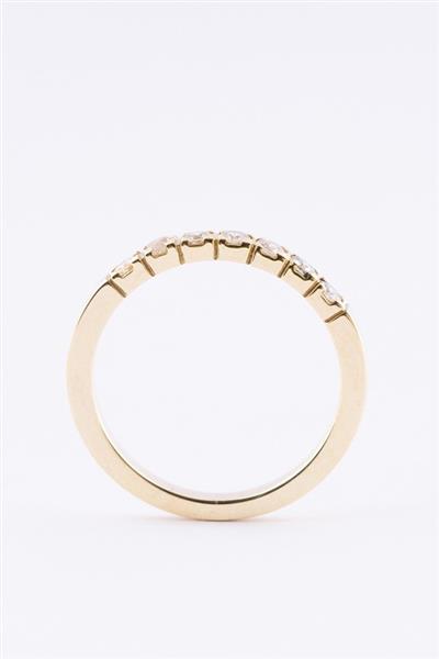 Grote foto gouden rij ring met 7 briljanten sieraden tassen en uiterlijk ringen voor haar