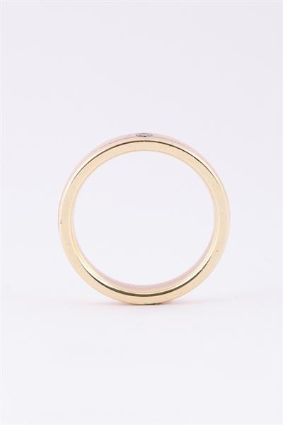 Grote foto ros geel gouden ring met een briljant sieraden tassen en uiterlijk ringen voor haar