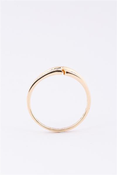 Grote foto gouden ring met 5 briljanten sieraden tassen en uiterlijk ringen voor haar