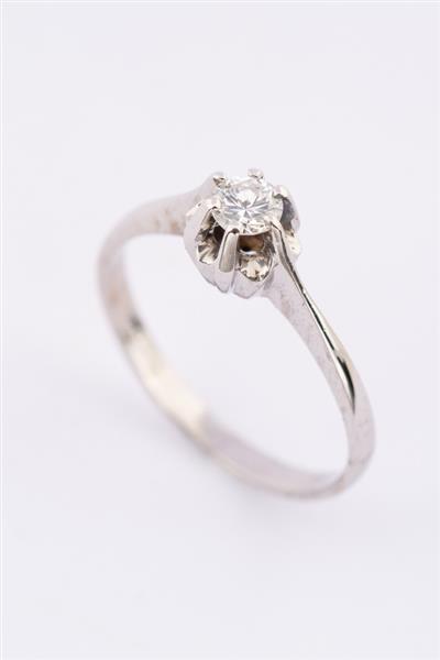 Grote foto wit gouden solitair ring 0.25ct sieraden tassen en uiterlijk ringen voor haar