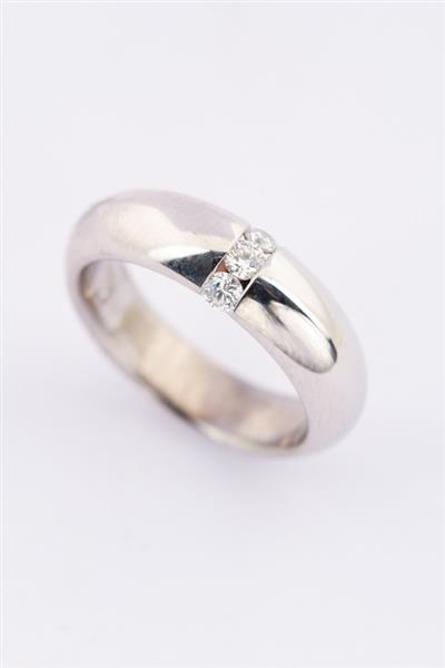 Grote foto massief wit gouden ring met briljanten sieraden tassen en uiterlijk ringen voor haar