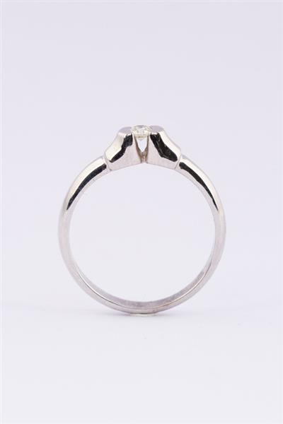 Grote foto wit gouden solitair ring met een briljant van ca. 0.09 ct. sieraden tassen en uiterlijk ringen voor haar