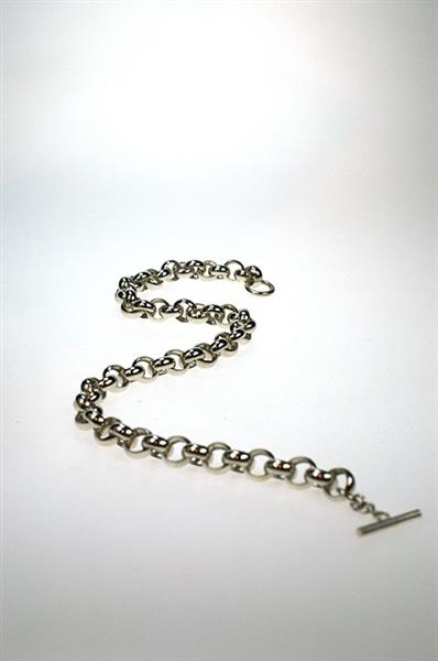 Grote foto zilveren jasseron collier sieraden tassen en uiterlijk kettingen