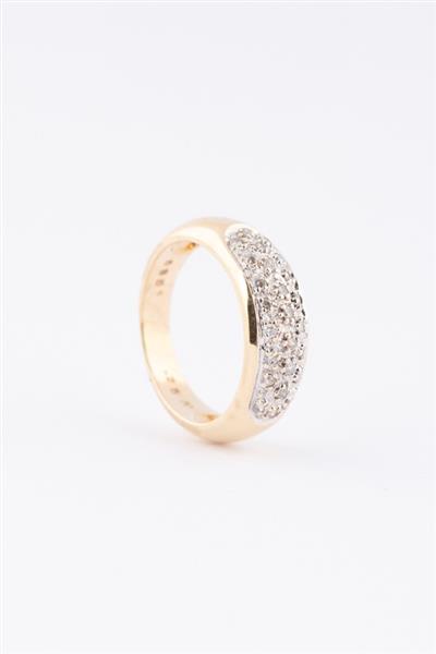 Grote foto gouden band ring met 25 briljanten sieraden tassen en uiterlijk ringen voor haar