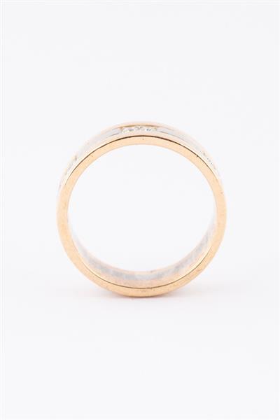 Grote foto wit geel gouden ring met briljanten sieraden tassen en uiterlijk ringen voor haar