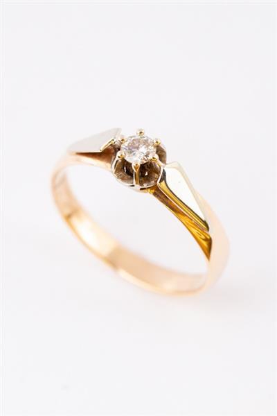 Grote foto antieke solitair ring met een briljant sieraden tassen en uiterlijk ringen voor haar