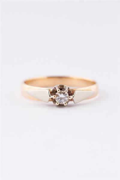 Grote foto antieke solitair ring met een briljant sieraden tassen en uiterlijk ringen voor haar