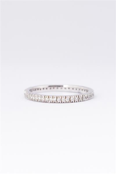 Grote foto wit gouden alliance ring met 53 briljanten sieraden tassen en uiterlijk ringen voor haar