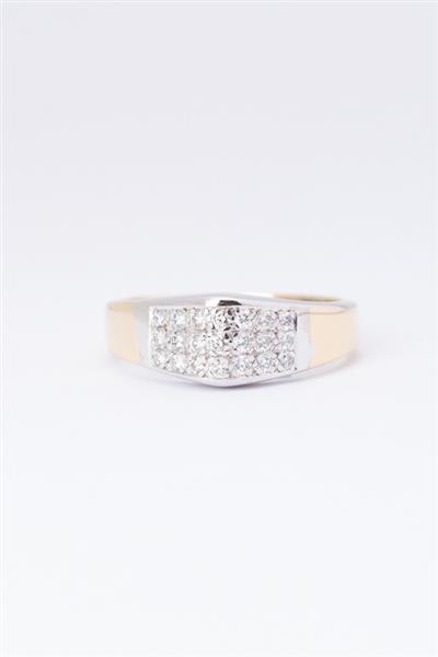 Grote foto gouden ring met 21 briljanten sieraden tassen en uiterlijk ringen voor haar