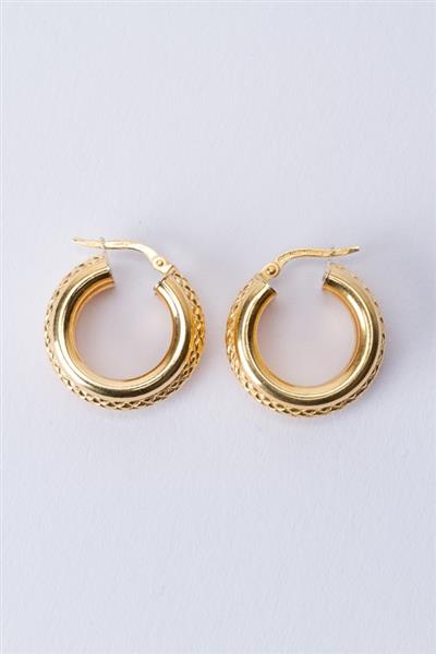 Grote foto 18 krt. gouden oor ringen sieraden tassen en uiterlijk oorbellen