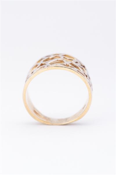 Grote foto 18 krt. wit geel gouden ring sieraden tassen en uiterlijk ringen voor haar