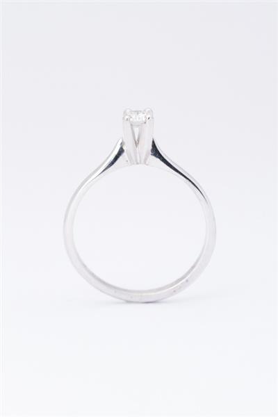 Grote foto wit gouden solitair ring met een briljant van 0.16 ct. sieraden tassen en uiterlijk ringen voor haar