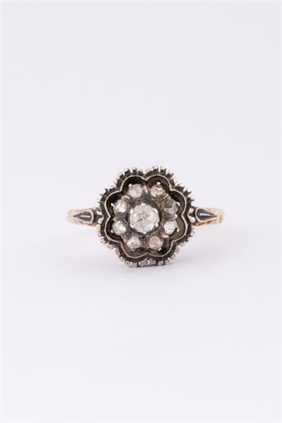 Grote foto antieke gouden ring met diamanten sieraden tassen en uiterlijk ringen voor haar