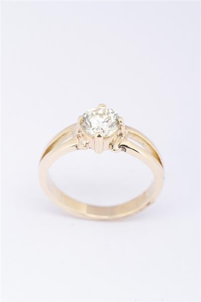 Grote foto solitair ring met briljant sieraden tassen en uiterlijk ringen voor haar