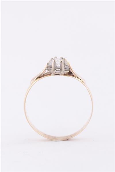 Grote foto gouden solitair ring sieraden tassen en uiterlijk ringen voor haar