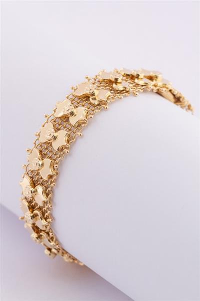 Grote foto gouden filigrain schakel armband sieraden tassen en uiterlijk armbanden voor haar
