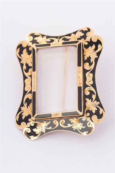 Grote foto antieke gouden memory broche. sieraden tassen en uiterlijk medaillons en broches