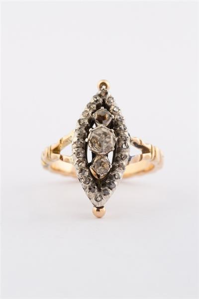 Grote foto gouden markies ring met roos diamanten sieraden tassen en uiterlijk ringen voor haar