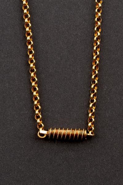 Grote foto antiek 14 krt. gouden jasseron collier sieraden tassen en uiterlijk kettingen