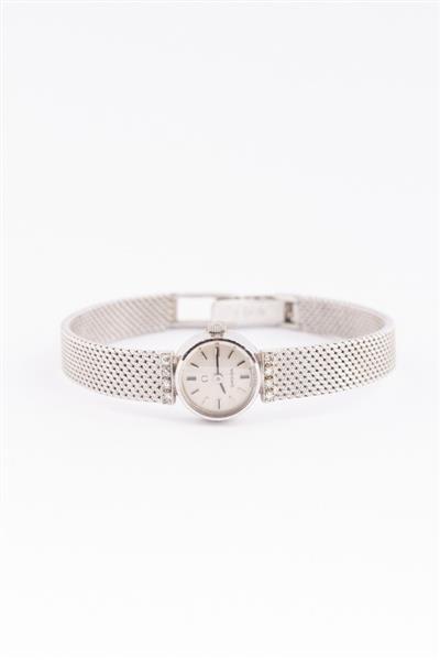 Grote foto wit gouden horloge van het merk omega kleding dames horloges