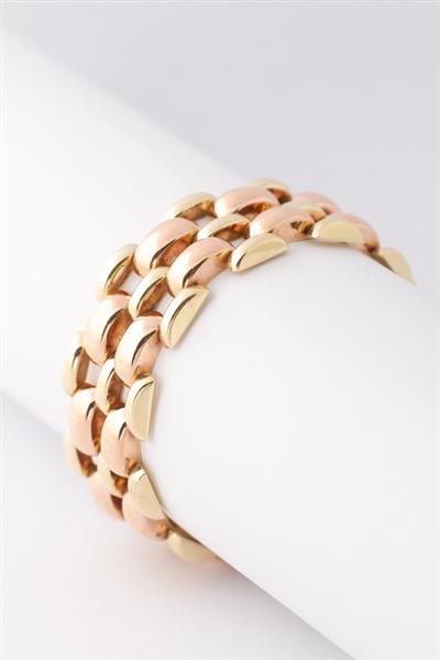 Grote foto gouden bi color schakel armband sieraden tassen en uiterlijk armbanden voor haar