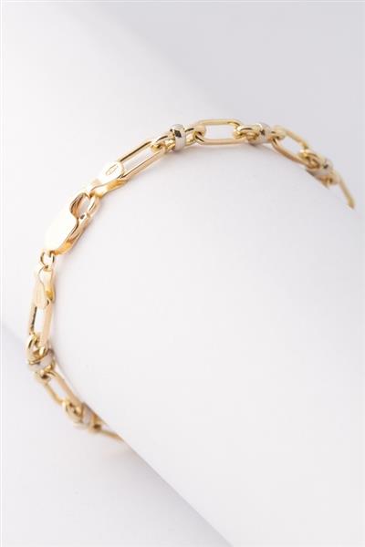 Grote foto wit geel gouden schakel armband sieraden tassen en uiterlijk armbanden voor haar