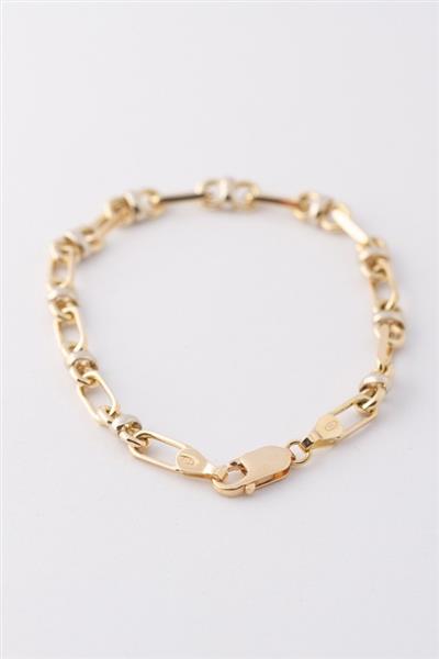 Grote foto wit geel gouden schakel armband sieraden tassen en uiterlijk armbanden voor haar