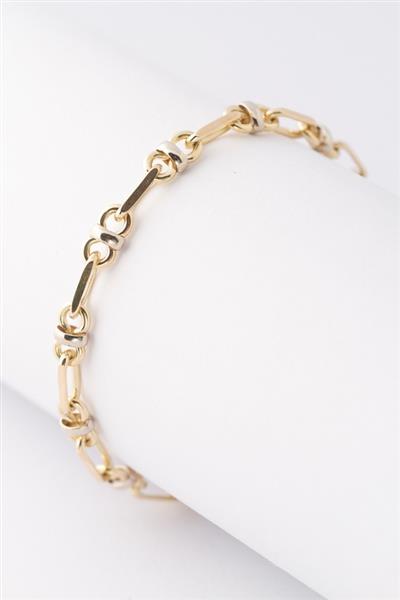 Grote foto wit geel gouden schakel armband sieraden tassen en uiterlijk armbanden voor haar