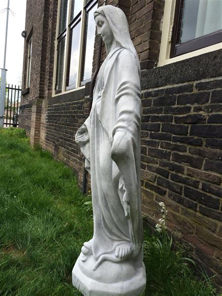 Grote foto groot maria tuinbeeld 110 cm steen tuin en terras tuindecoratie