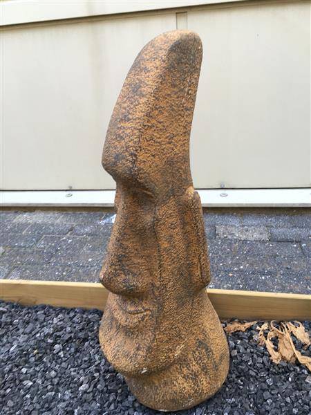 Grote foto moai groot stenen beeld paaseilanden tuin en terras tuindecoratie