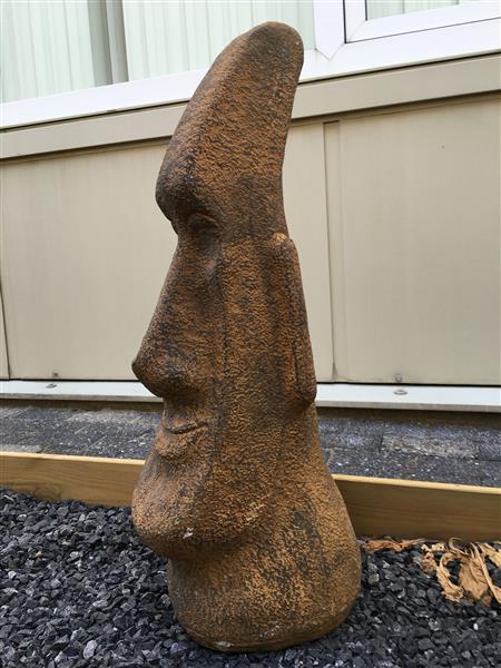 Grote foto moai groot stenen beeld paaseilanden tuin en terras tuindecoratie